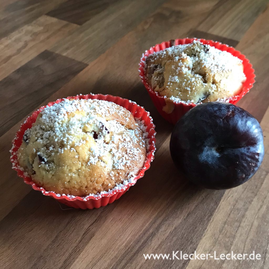 Pflaumen Muffins – Klecker-Lecker